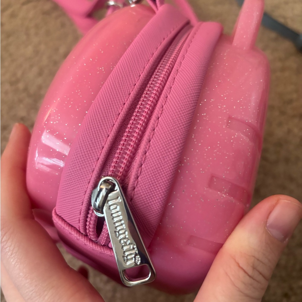 Loungefly x Sanrio 50th anniversary Pink Glitter Hello Kitty Crossbody Bag - Picture 10 of 12